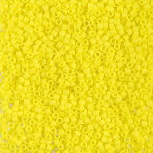Miyuki Delica 11/0 Opaque Yellow Matted