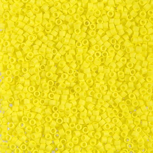 Miyuki Delica 11/0 Opaque Yellow Matted