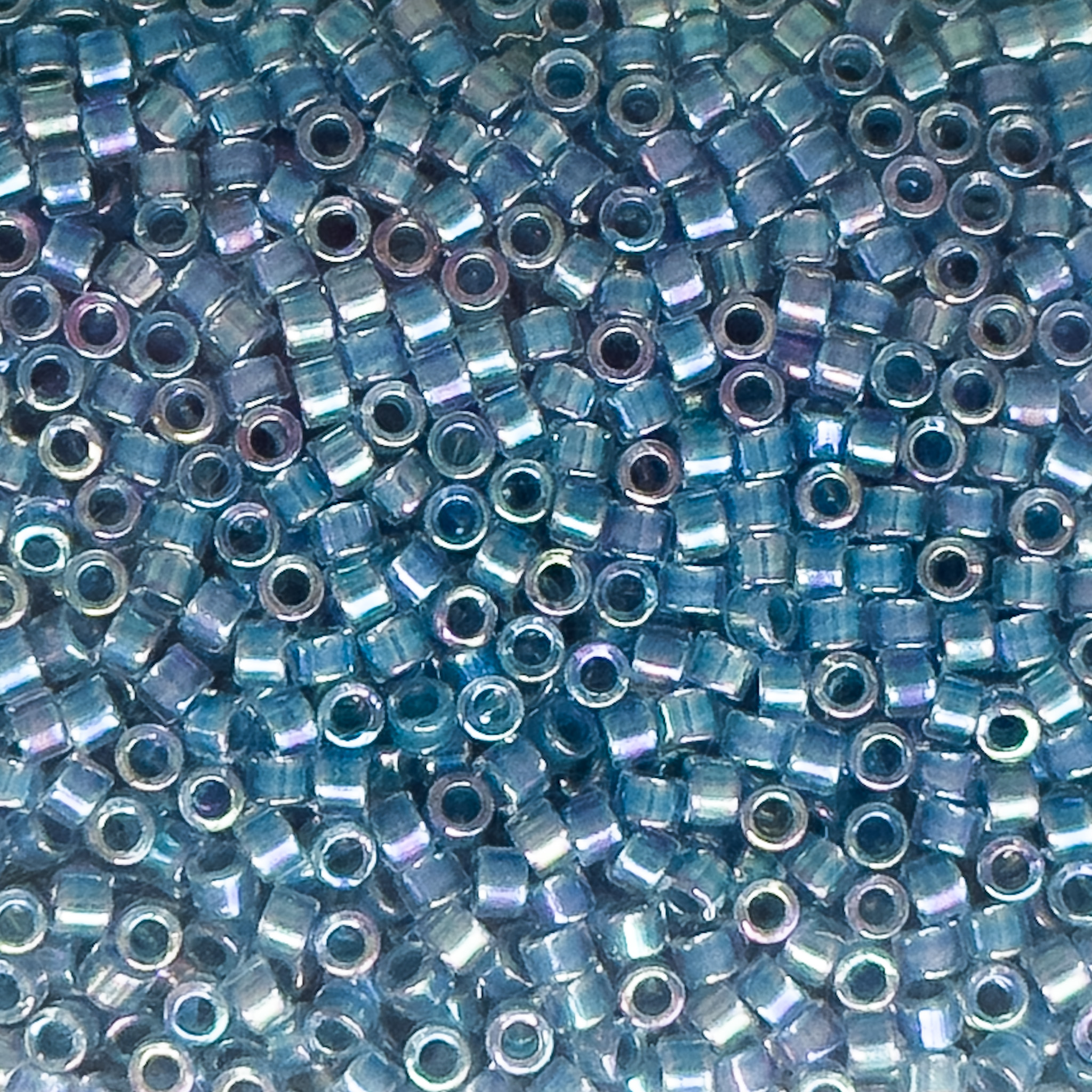 Miyuki Delica 11/0 Marine Blue Lined Crystal AB 