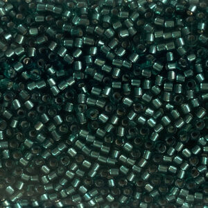 Miyuki Delica 11/0 Silver Lined Teal Dyed