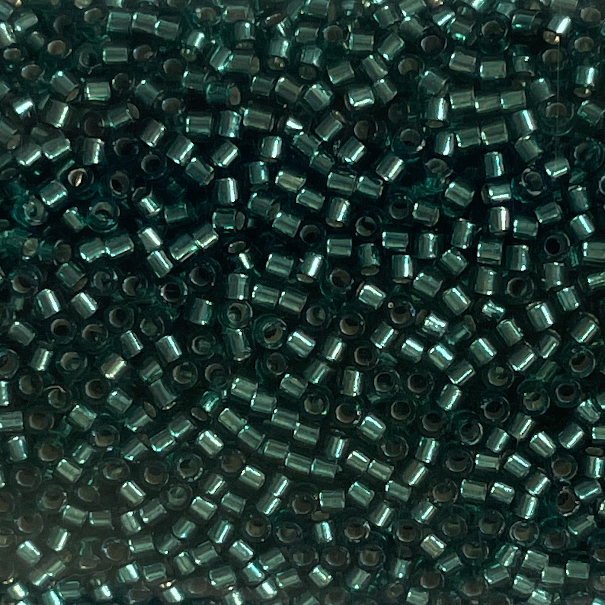 Miyuki Delica 11/0 Silver Lined Teal Dyed