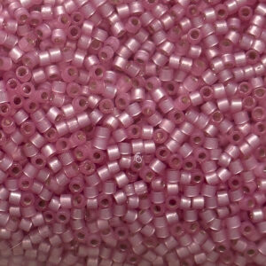 Miyuki Delica 11/0 Silver Lined Pink Alabaster Dyed 