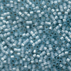 Miyuki Delica 11/0 Silver Lined Lt.Aqua Alab Dyed 