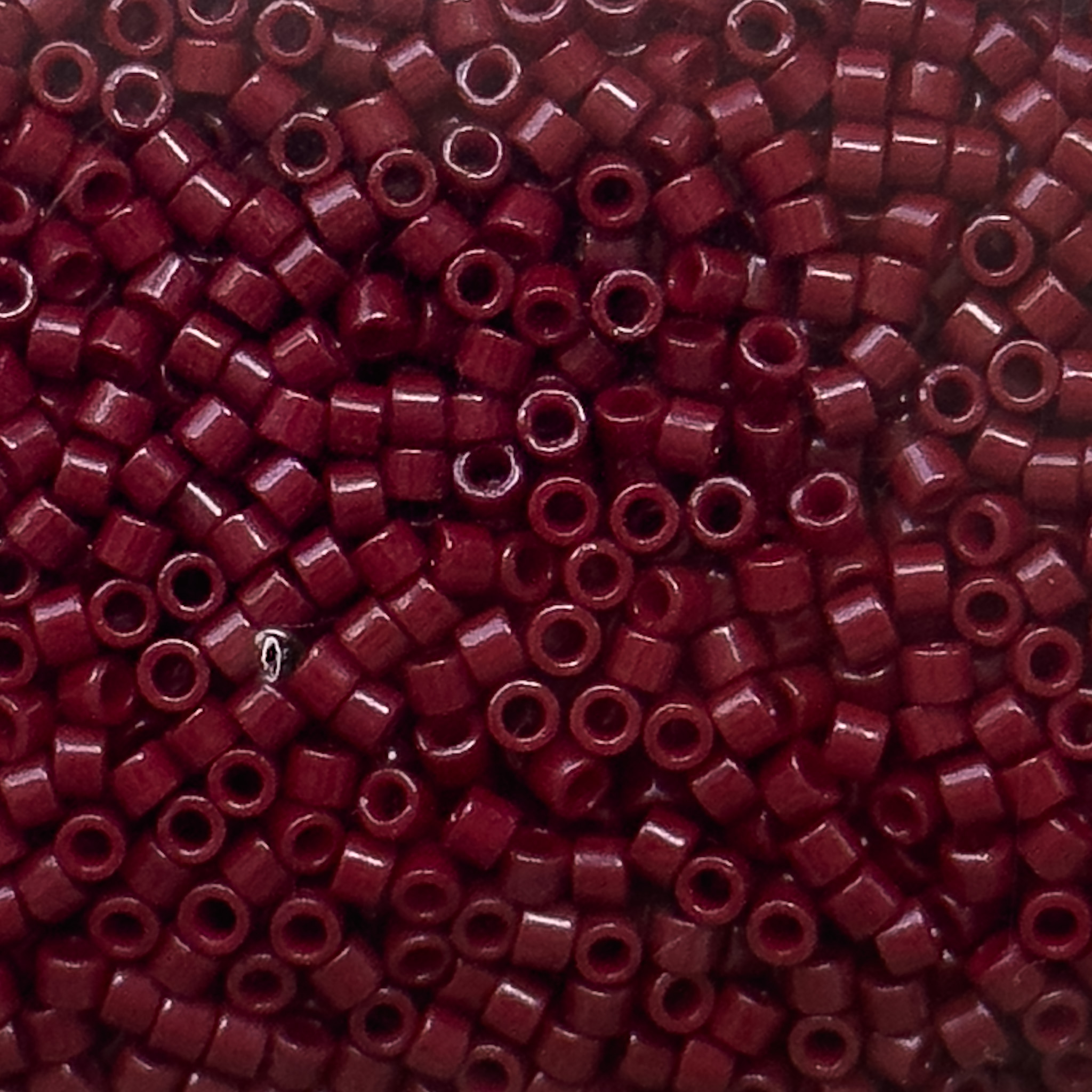 Miyuki Delica 11/0 Dyed Opaque Cranberry 